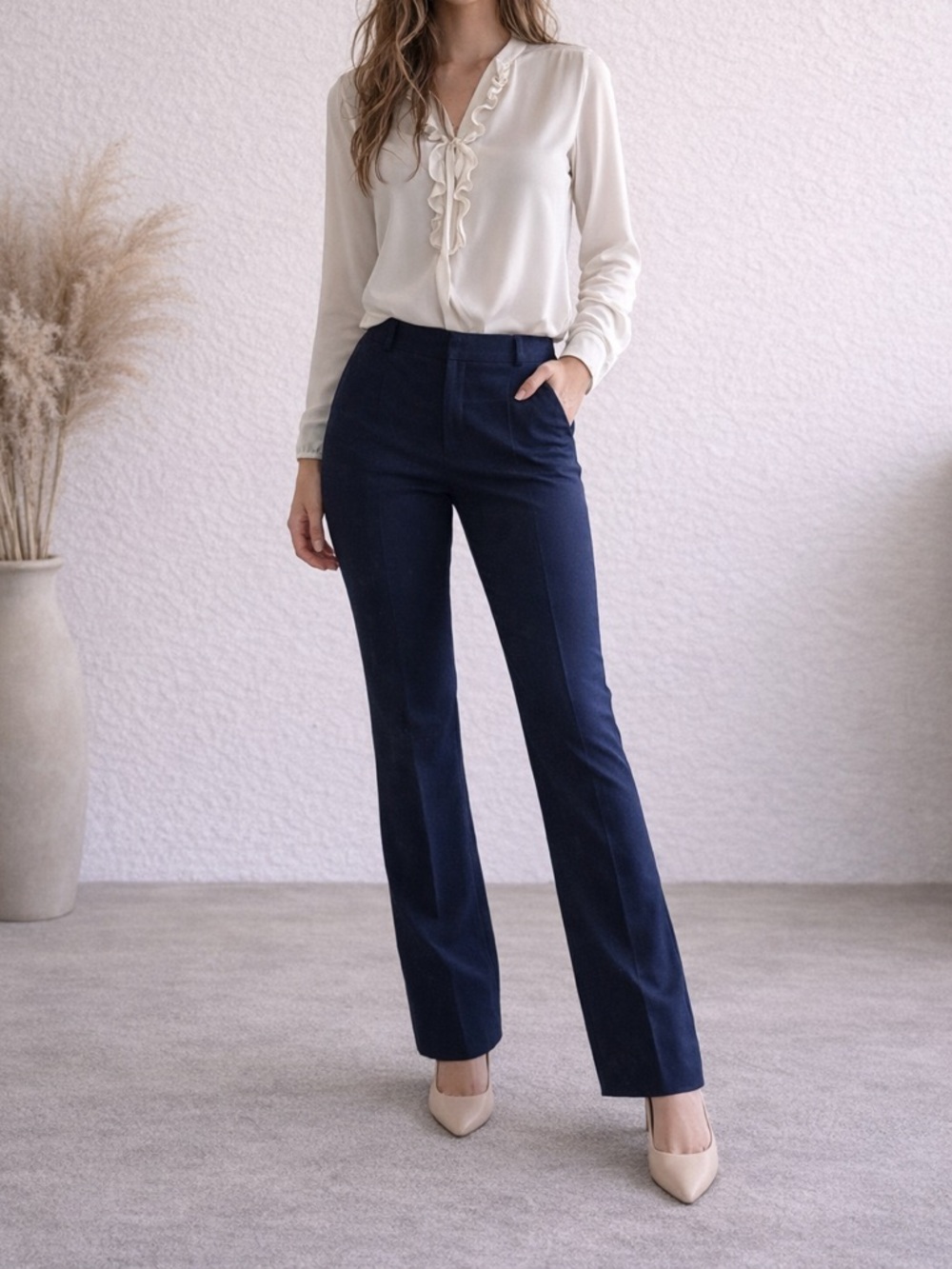 Express Columnist Barely Boot Mid-rise trousers